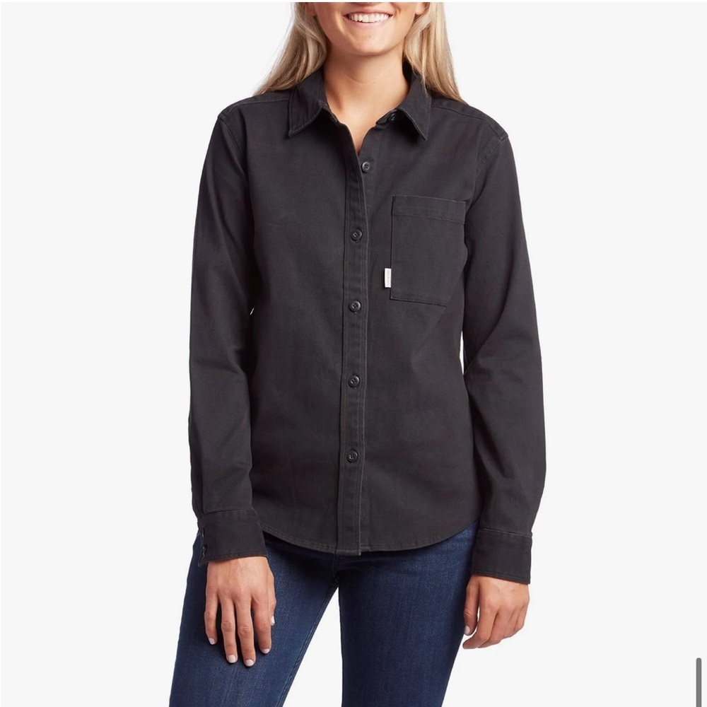 Topo Designs Women’s Black Dirt Shirt Long Sleeve